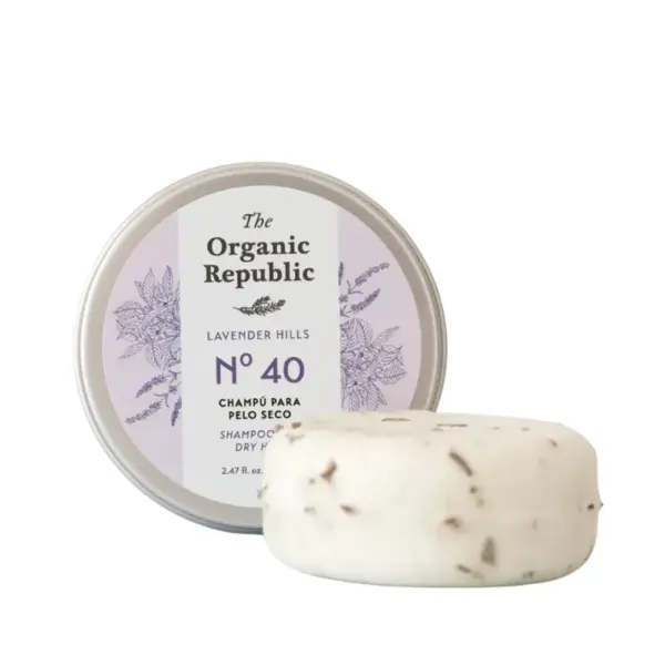 The Organic Republic Champú Sólido 40 Nutritivo Cabello Seco y Dañado 70g - Imagen 1